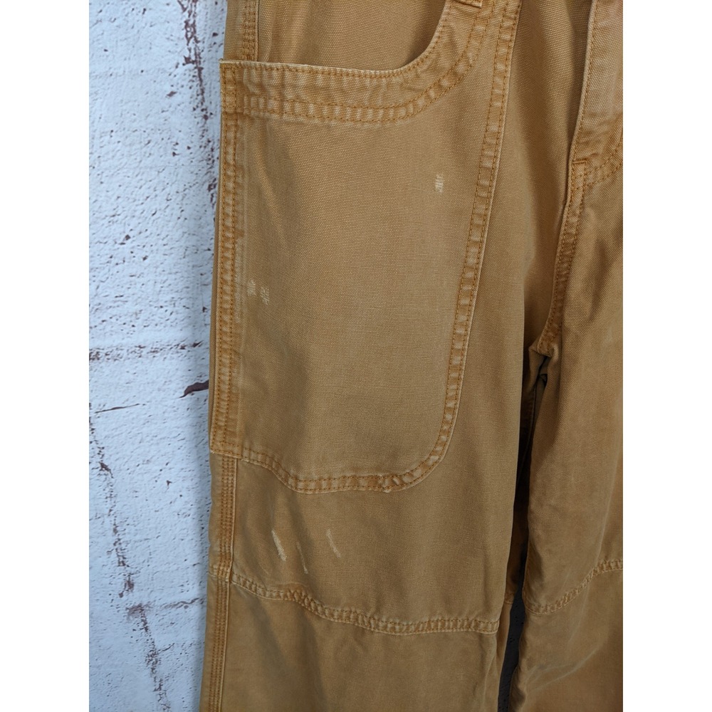 BDG Montana Canvas Wide Leg Utility Pants Brown High Rise Workwear Womens Size 2 - Picture 13 of 15